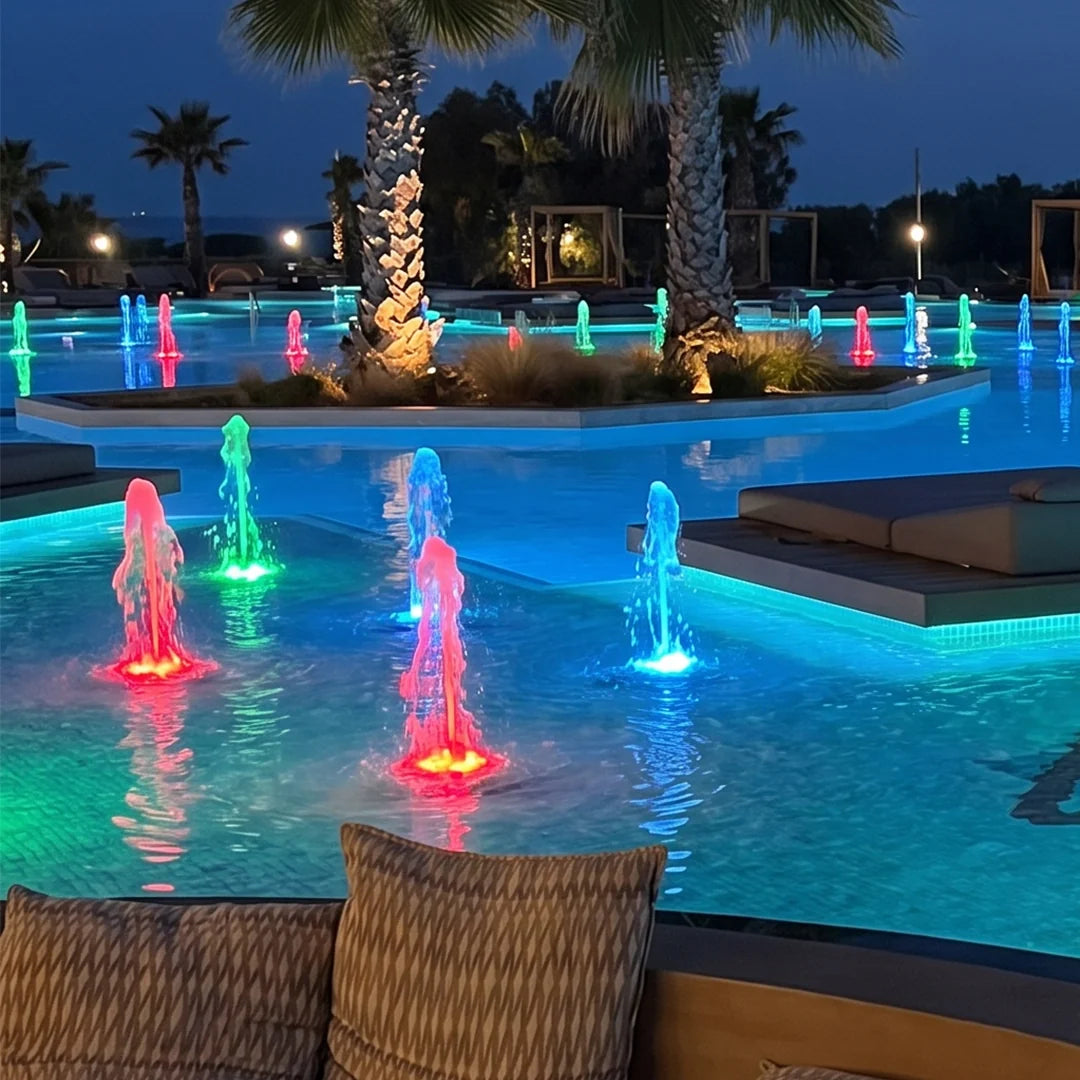 Ring Fountain Underwater Light, Stainless Steel Pond Light 4