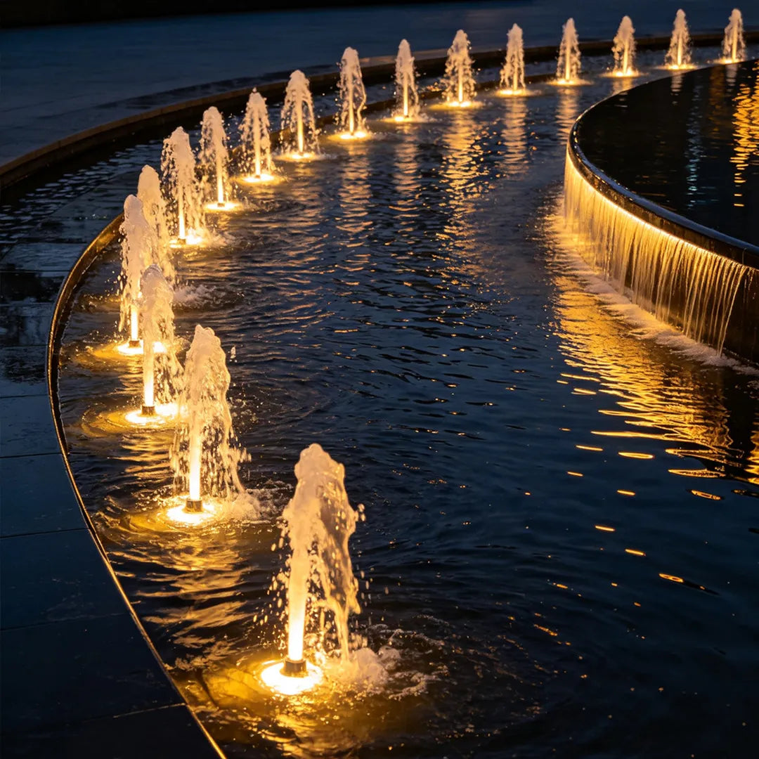 Ring Fountain Underwater Light, Stainless Steel Pond Light 5
