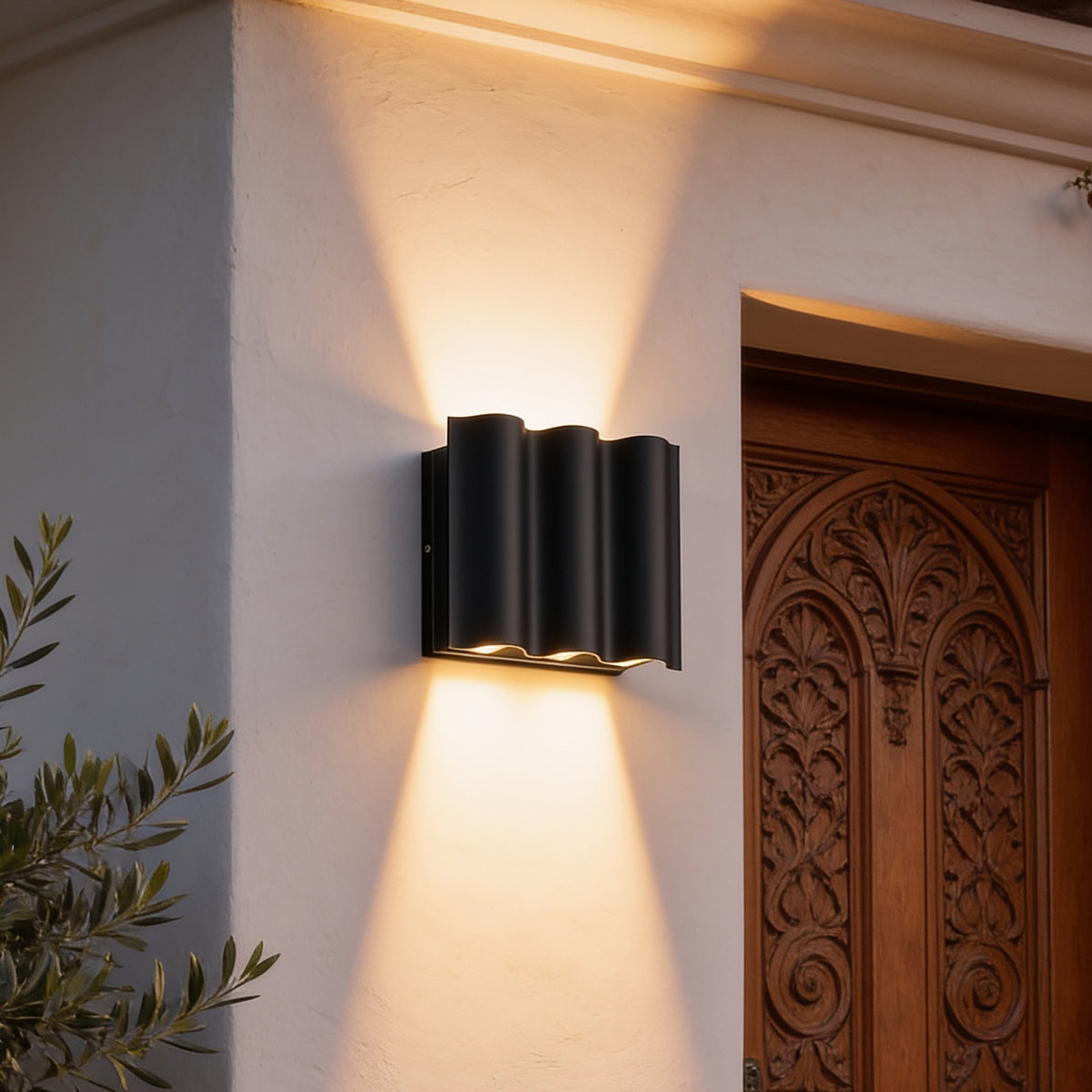 Wavy Beam Wall Light, 6-Light
