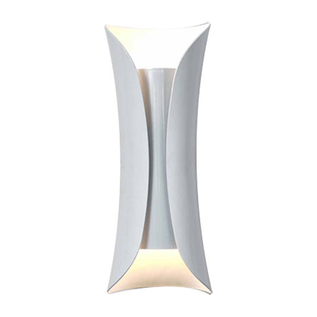 Hourglass Up and Down Sconce, Stainless Steel Wall Light