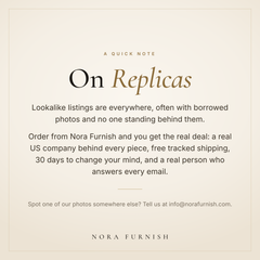 A quick note from Nora Furnish on replicas
